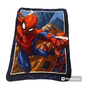 Spider-Man Fleece Blanket Blue Red